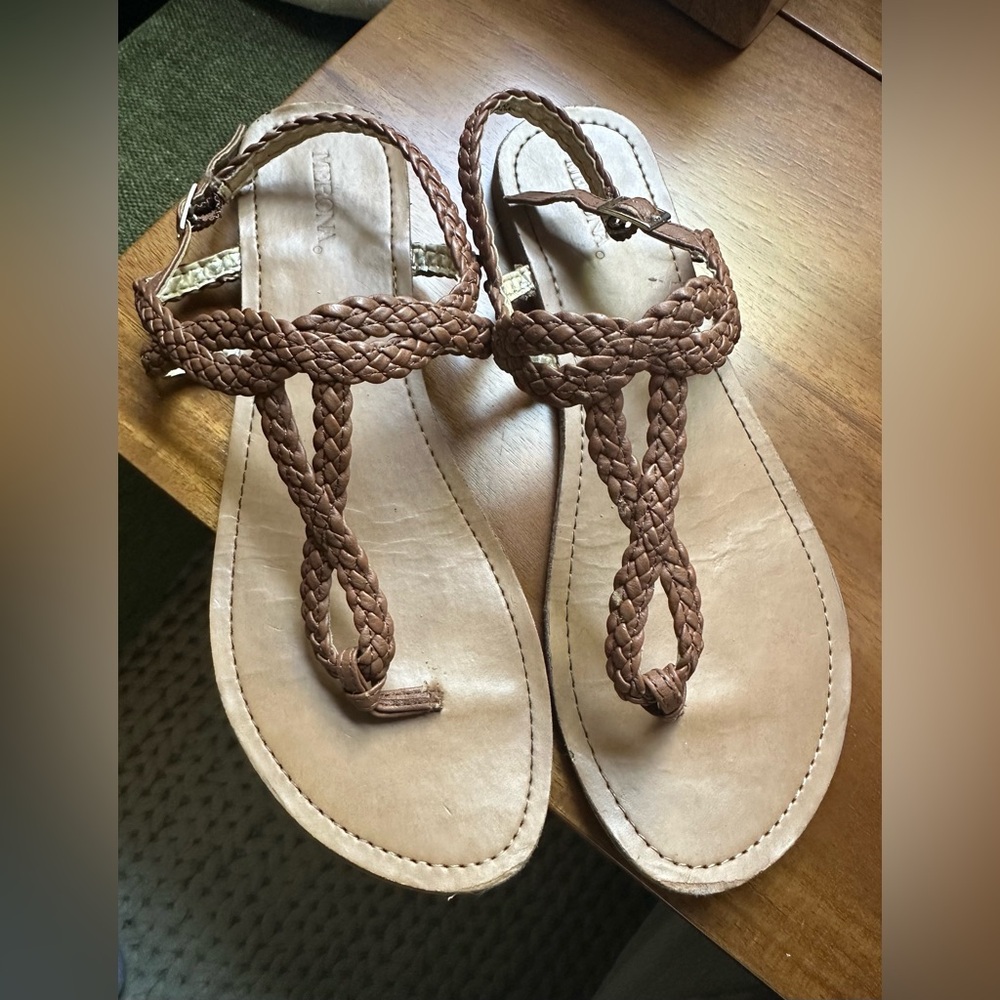 Merona(Target) Braided Brown Sandals, 8.5